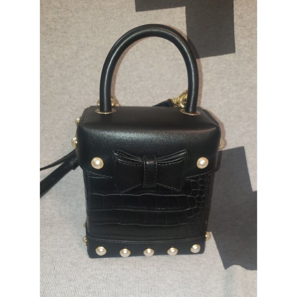 Sam Edelman Charlie Croc Box Bag - Picture 2 of 10
